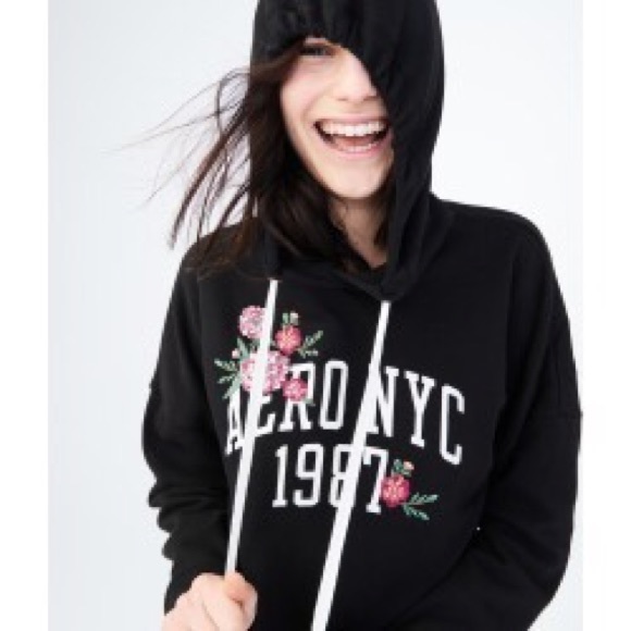 aeropostale cropped hoodie